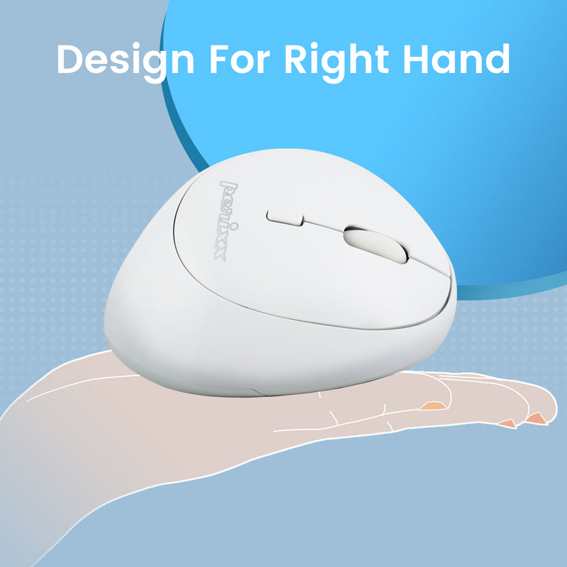 PERIMICE-719 - Wireless Ergonomic Vertical Mouse Silent Click Smaller Hand Size
