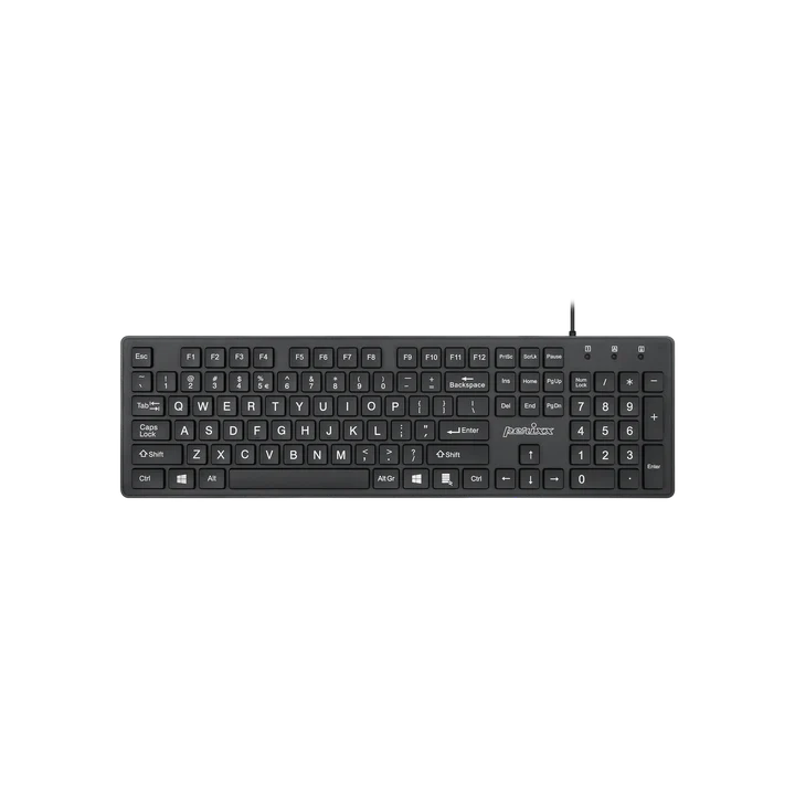 PERIBOARD-117 - Wired Standard Keyboard with Large Print Letters