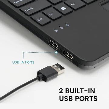 PERIBOARD-525 Wired Mini USB Keyboard with Touchpad and Scissor Keys