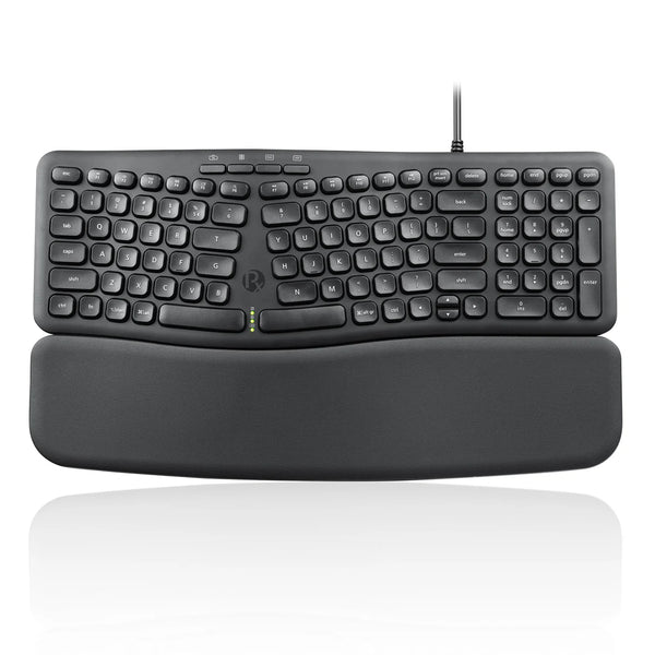 PERIBOARD-536 Wired Ergonomic Compact USB Keyboard