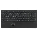 PERIBOARD-538 Wired Compact USB Keyboard with Trackball