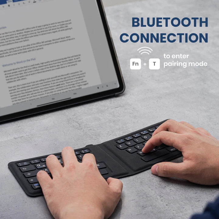 PERIBOARD-805E Portable Bluetooth Mini Ergonomic Keyboard