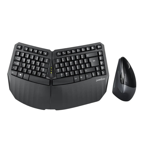 PERIDUO-813 Wireless Compact Ergonomic Compact Keyboard and Vertical Mouse