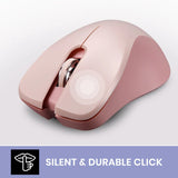 Perixx PERIMICE-621B Wireless Mouse - Silent, Ergo, Wireless 2.4 GHz - Black