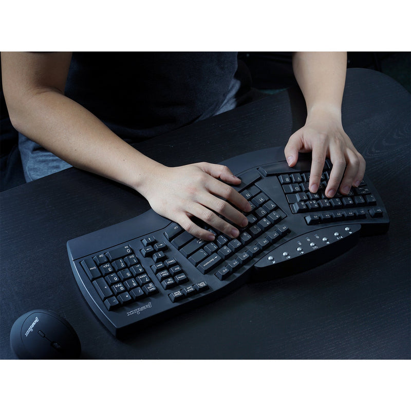 PERIBOARD-612 B - Wireless Ergonomic Keyboard plus Bluetooth Connection for bigger hands.
