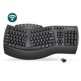 PERIBOARD-612 B - Wireless Ergonomic Keyboard plus Bluetooth Connection