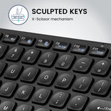 PERIBOARD-416 - Wired Mini USB Keyboard with 4 Hubs - X Type Scissor Keys - Big Print Keys