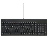 PERIBOARD-220 H - Wired Compact 75% Keyboard plus number pad and 2 extra USB ports in DE layout.