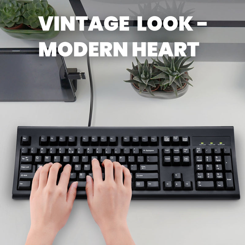 PERIBOARD-106 - Wired Retro / Vintage Standard Keyboard