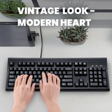 PERIBOARD-106 - Wired Retro / Vintage Standard Keyboard