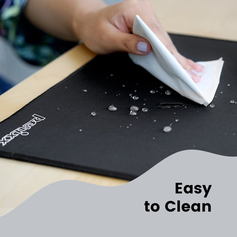 DX-1000 - Mouse Pad Stitched Edges waterproof (XXL) is easy to clean.