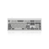 PERIBOARD-106 M - Wired Retro Vintage Grey/White Standard Keyboard with classic design