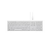 PERIBOARD-325 - Wired Backlit Mac Keyboard Quiet key extra USB ports with no manufacturer mark