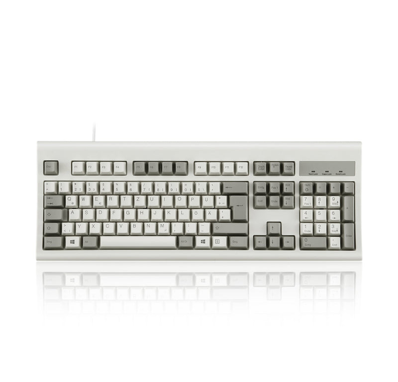 PERIBOARD-106 M - Wired gray/white Standard Keyboard in DE layout.
