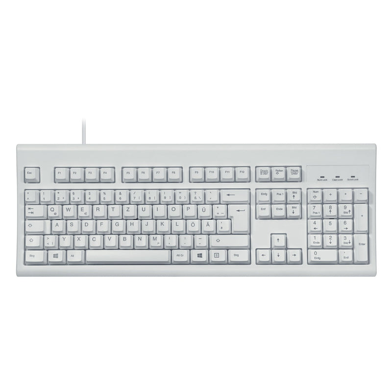 PERIBOARD-106 W - Wired White Standard Keyboard in DE layout.