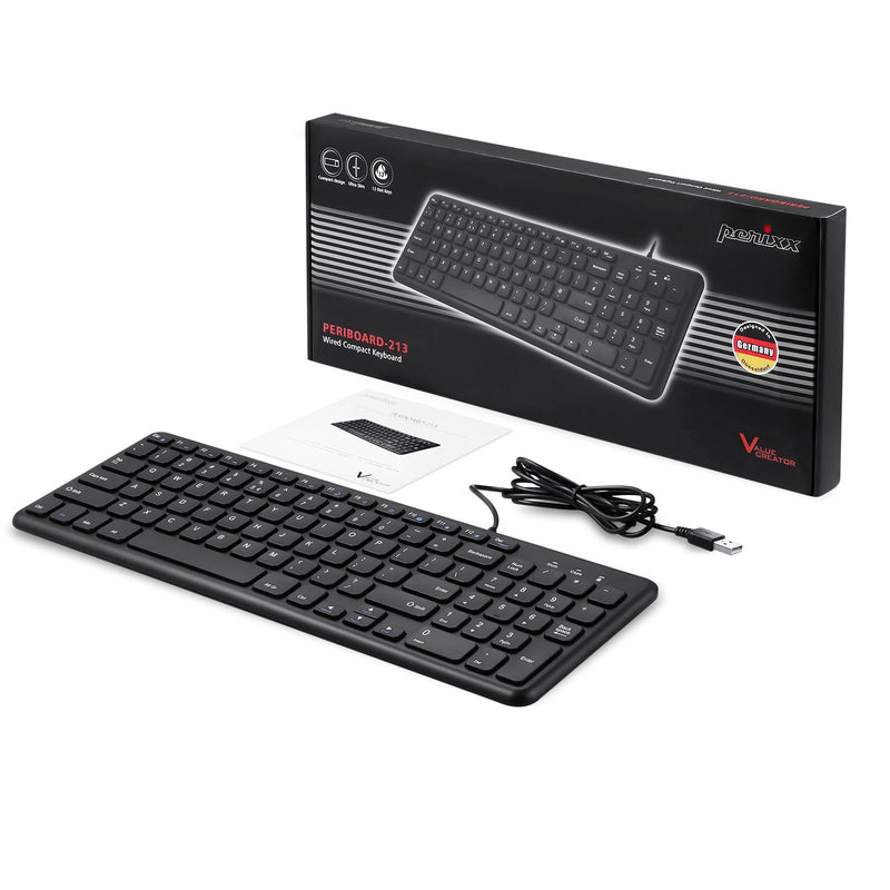 PERIBOARD-213 - Wired Compact 90% Keyboard Scissor Keys