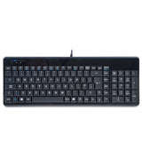 PERIBOARD-220 U - Wired Piano Black Compact 75% Keyboard plus Number Pad in UK layout