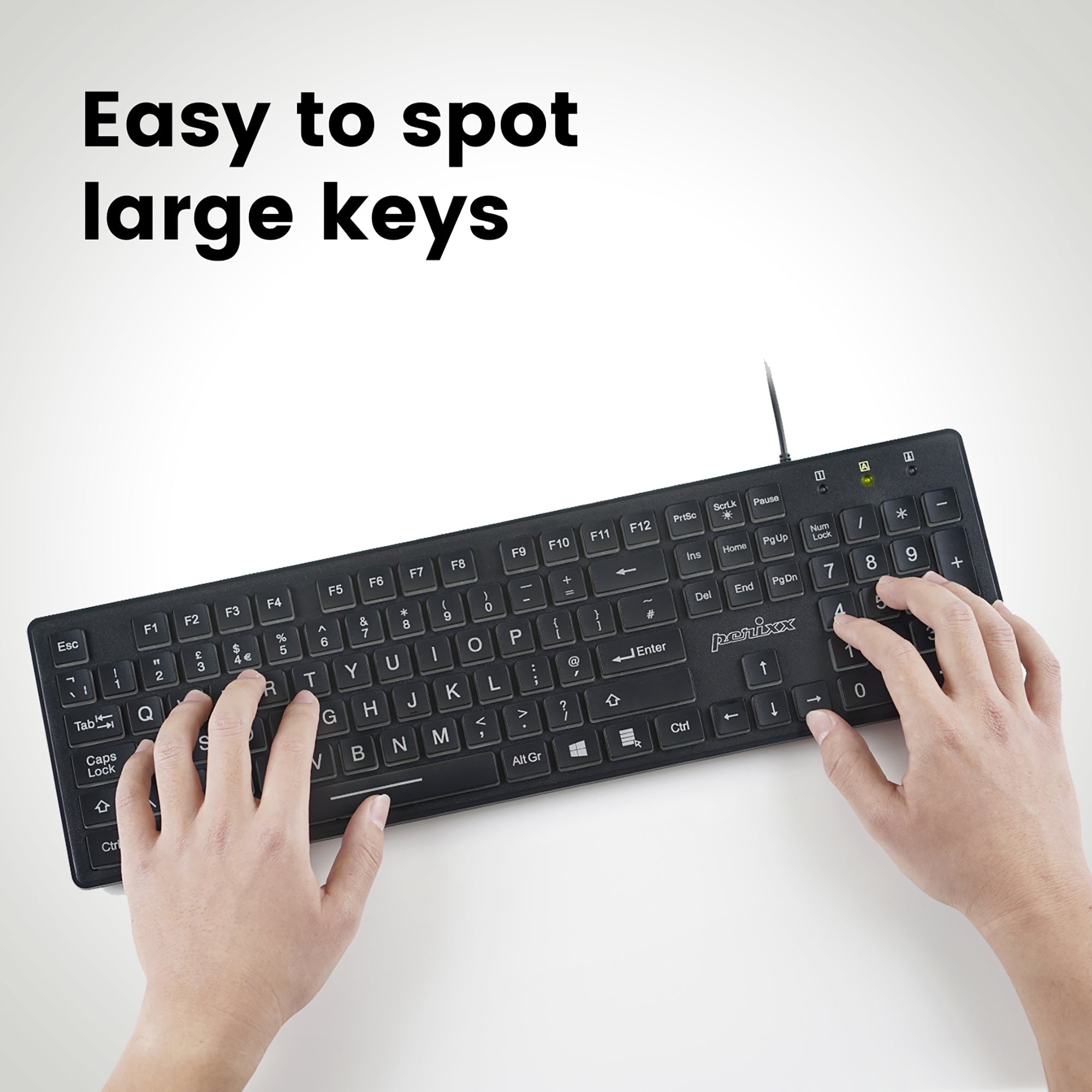 Keyboard with backlit online keys