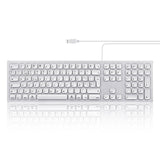 PERIBOARD-325 - Backlit Mac Keyboard Quiet key extra USB ports with no manufacturer mark in spanish layout