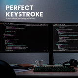 PERIBOARD-328 - Backlit Mechanical Standard Keyboard with perfect keystroke