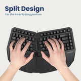 PERIBOARD-413 B - Wired Mini 75% Ergonomic Keyboard with split design good for the ideal typing posture
