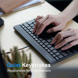 PERIBOARD-426 - Wired Mini Keyboard 70% Quiet keys for smaller hands