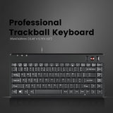 PERIBOARD-505 H PLUS - Wired Mini Trackball Keyboard 75% with no manufacturer mark.