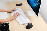 PERIBOARD-512 W - White Wired Ergonomic Keyboard on your desk