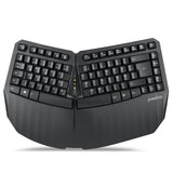 PERIBOARD-613 B - Wireless Ergonomic Keyboard 75% plus Bluetooth Connection in DE layout.