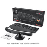 PERIDUO-605 - Wireless Ergonomic Combo (100% Keyboard And Vertical Mouse)