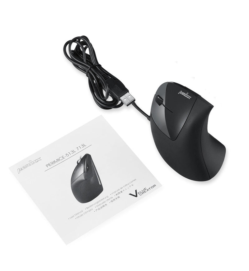 PERIMICE-513 - Wired Ergonomic Vertical Mouse