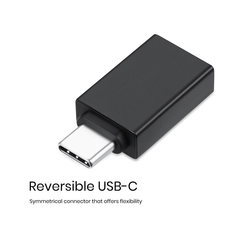 PERIPRO-404 - USB-A to USB-C Dongle Adapter. Reversible USB-C. Symmetrical connector that offers flexibility.