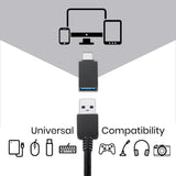 PERIPRO-404 - USB-A to USB-C Dongle Adapter. Universal compatibility.
