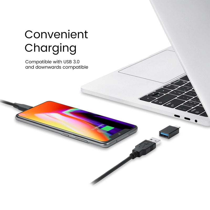 PERIPRO-404 - USB-A to USB-C Dongle Adapter. Convenient charging.