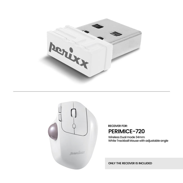 USB dongle receiver for PERIMICE-720-White