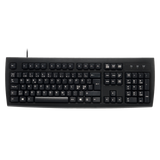 PERIBOARD-107 - PS/2 Black Standard Keyboard in nordic layout.